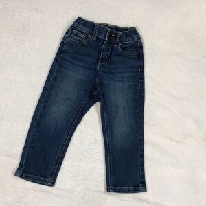 Wonder Nation EUC Adjustable Waist Dark Wash Blue Jeans 3T